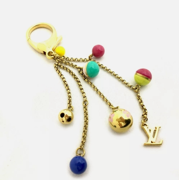LOUIS VUITTON MONOGRAM PORTE CLES GRELOTS KEY RING CHARM/90448 - Picture 4 of 9